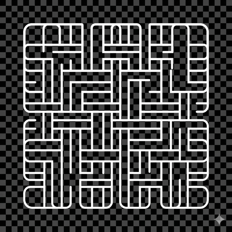 Technical white line art icon representing heavyweight cotton fabric density for bABP streetwear artifacts